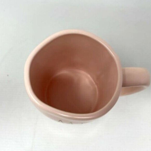 Rae Dunn Mi Amor (My Love) Coffee Tea Cocoa Cup Mug Pink With Gold Letters NEW - Picture 7 of 7